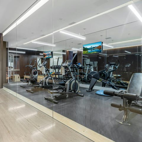 Uplift your stay with an energising workout in the home gym