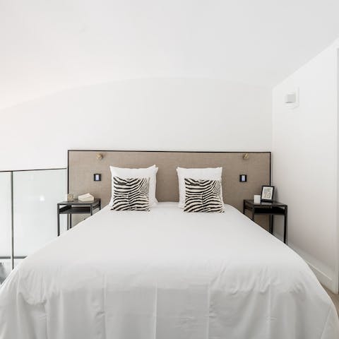 Wake up in the comfortable mezzanine bedroom feeling rested and ready for another day of Paris sightseeing