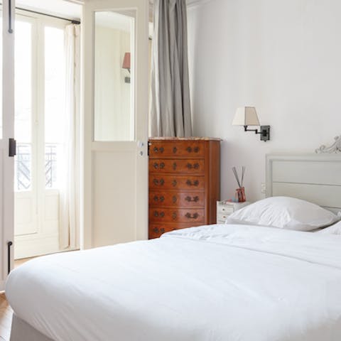 The comfortable bedrooms complete with balcony