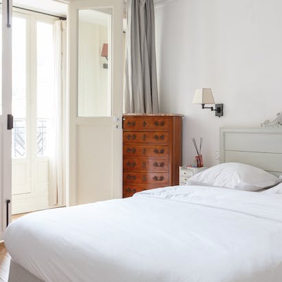 The comfortable bedrooms complete with balcony