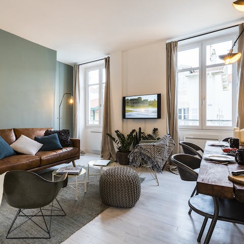 Open the French windows to the smell of the sea from La Grande Plage