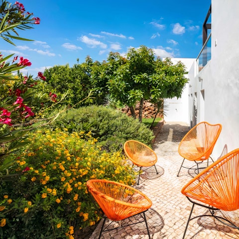 Enjoy the lush greenery of your private garden