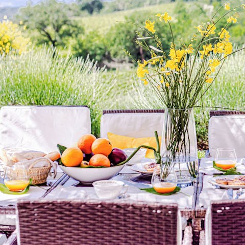 Gather the whole family for an alfresco Italian feast