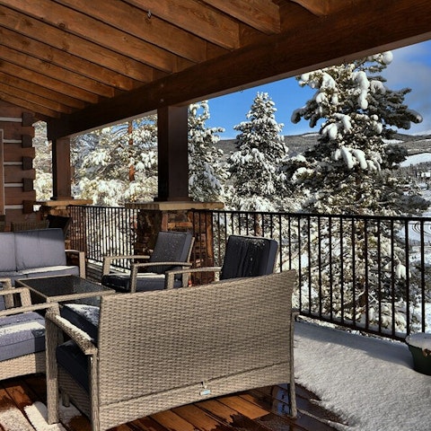 Eat breakfast out in the mountains