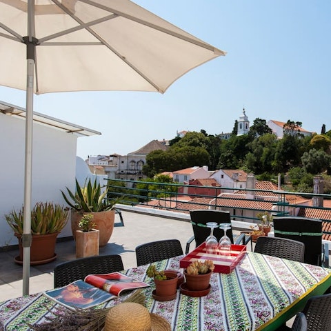 Organise an alfresco feast on one of the outdoor tables