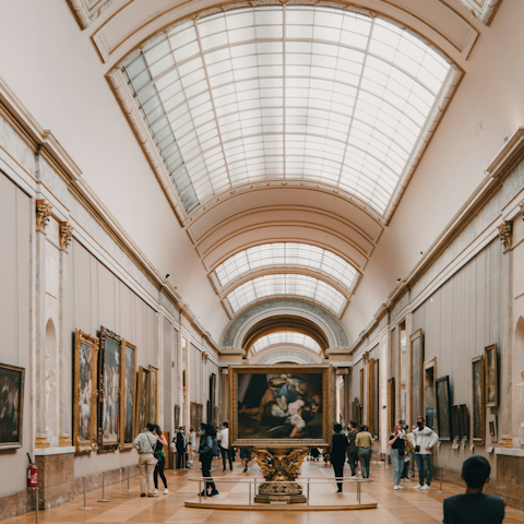Ride the metro to the Louvre for a day filled with art