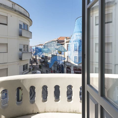 Take in the views over Rua Santa Catarina