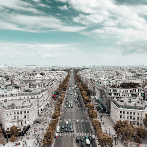 Take a wander down the Champs-Élysées, which is right nearby