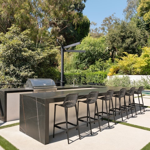 Host laid-back barbecues under clear California skies