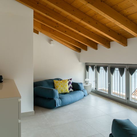 Give kids their own space in the snug attic room