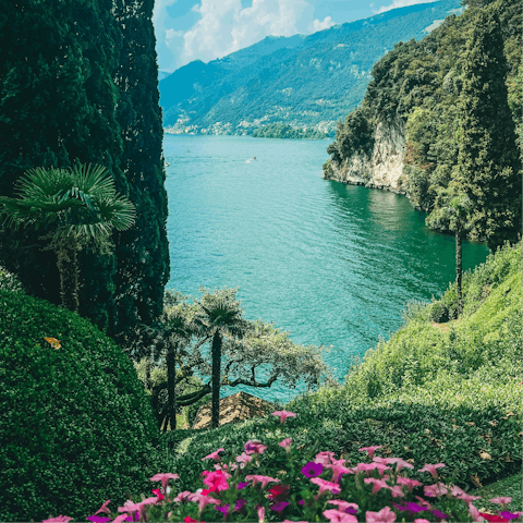 Explore the fairytale gardens of Villa del Balbianello
