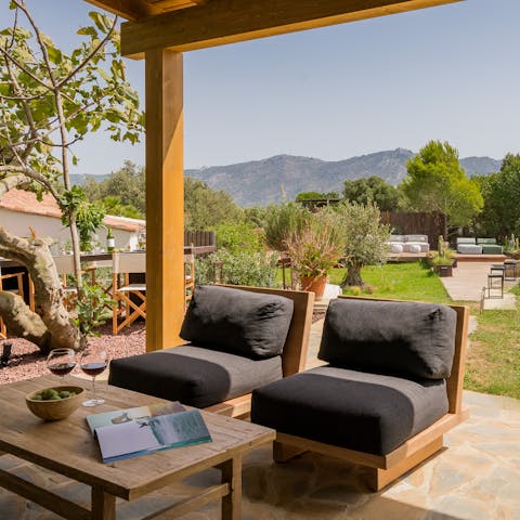 Sip on local wine while reading your favourite book outdoors
