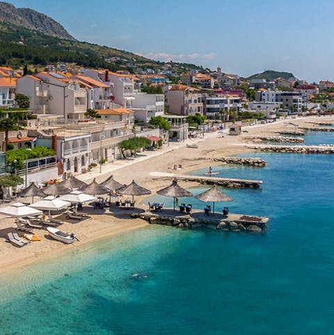 Head down to the beach – just a short walk away