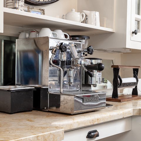 Refine your barista skills with the professional grade coffee machine