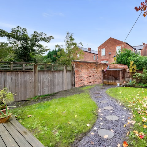 Enjoy the private garden when the weather's warm