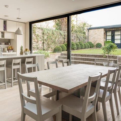 Let the fresh air flow through the sociable kitchen