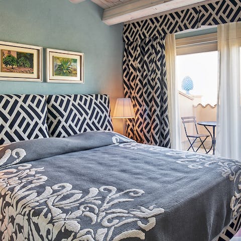 Wake up in the stylish bedrooms and step straight out onto their balconies and terraces