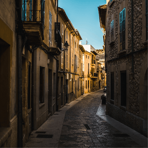Stay in the heart of Pollença, surrounded by narrow streets steeped in history