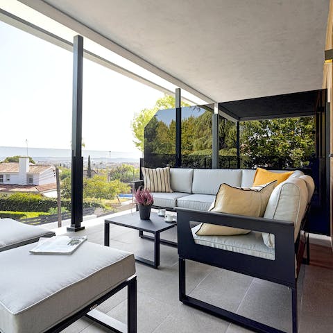 Start the morning with a spot of breakfast on the terrace