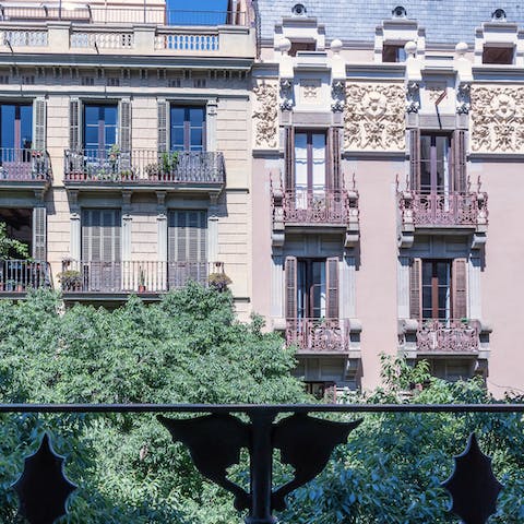 Sip your morning coffee outside on the balcony as you plan the day to come