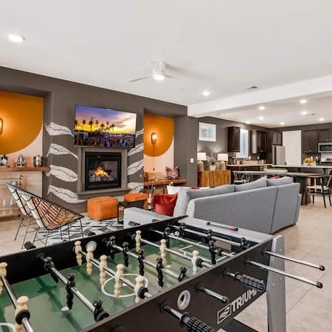 Challenge your friends and family to a fun game of table football