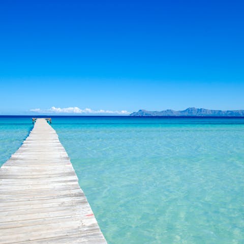 Feel serenaded by the beauty of coastal living from the shores of Can Picafort