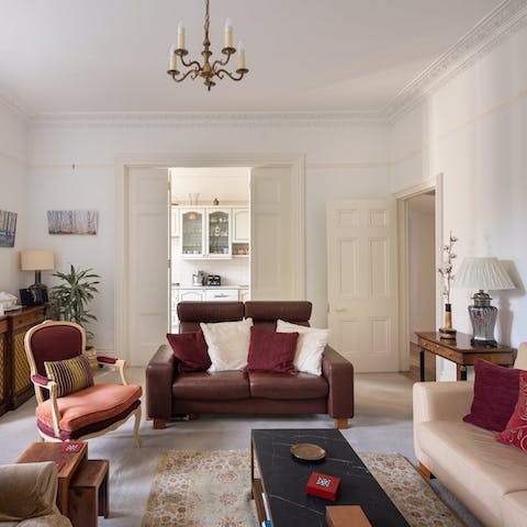 Curl up on the sofa with a good book at the end of the day