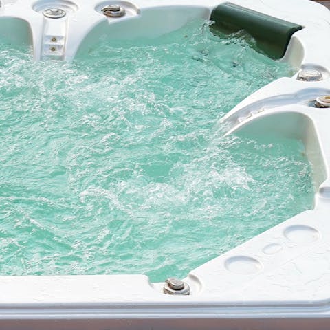Unwind in the hot tub