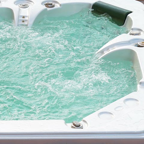 Unwind in the hot tub
