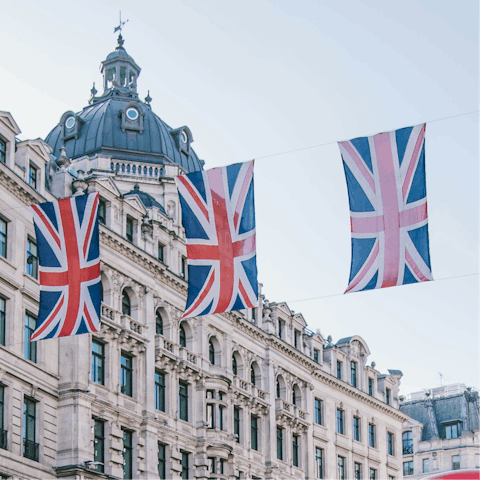 Head into central London for exploring and shopping