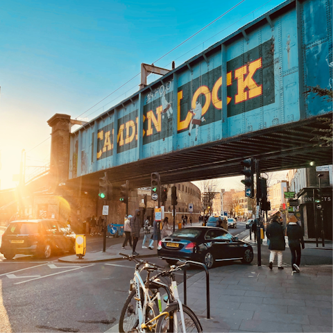 Soak up the colourful sights and sounds of Camden