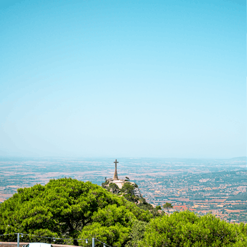 Drive to the Sanctuary of Sant Salvador to take in the incredible viiew of Felanitx