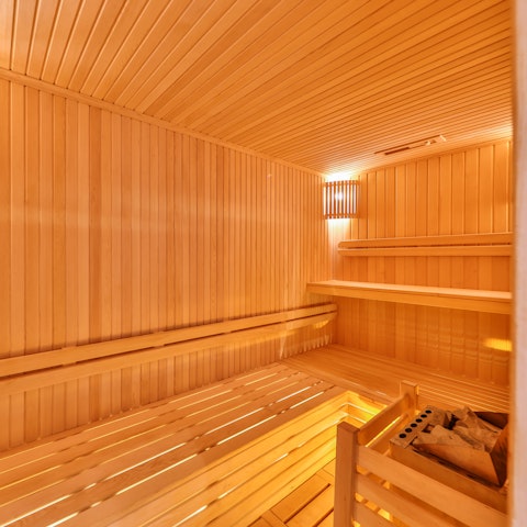 Unwind in the sauna after a day spent exploring the coast