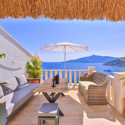 Enjoy spectacular sea views from the scenic terraces