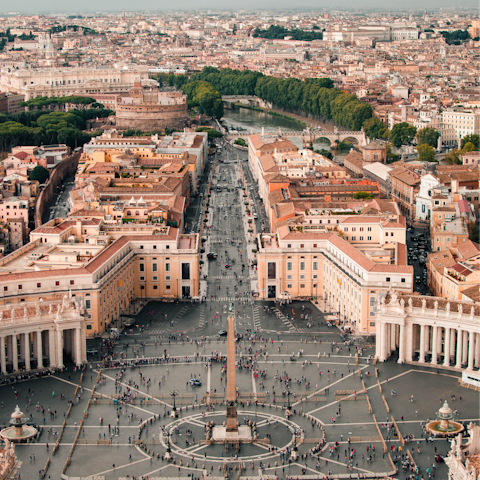 Visit the iconic Vatican City – it’s within walking distance