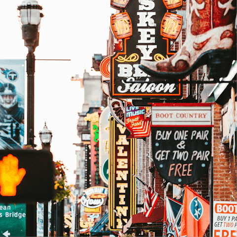 Put on your cowboy boots and head to the iconic Broadway
