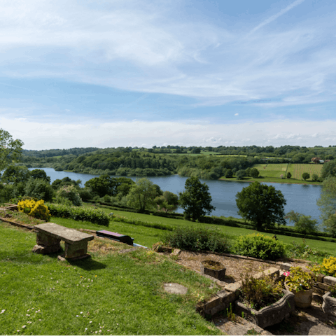 Have a picnic overlooking a sparkling lake