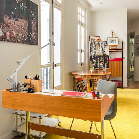 Desk space for those creative moments
