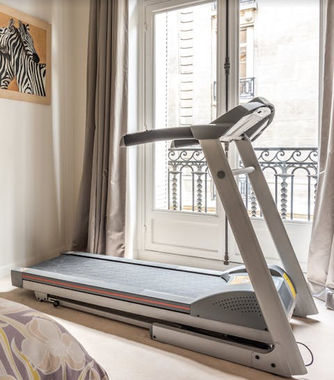 A home trainer for squeezing in workouts