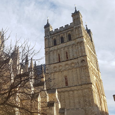 Take a day trip to Exeter, just thirty-five minutes away