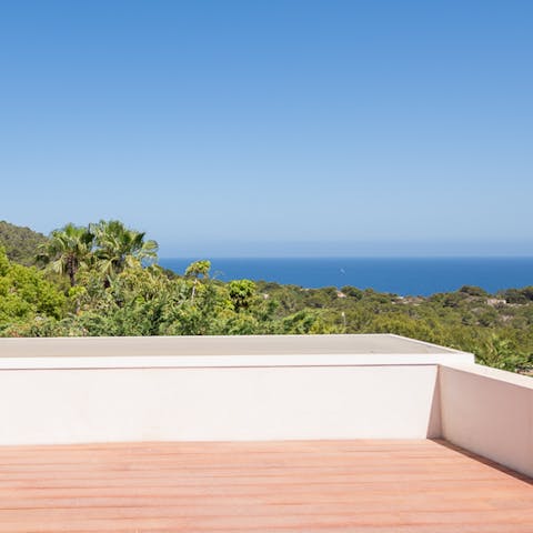 Take in the gorgeous sea views