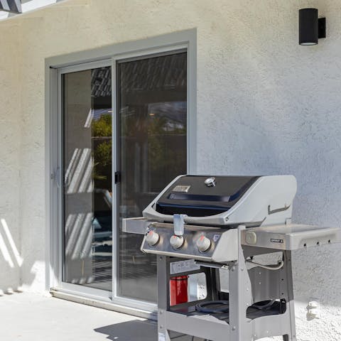 Light up the barbecue for an afternoon of socialising and dining under the sun by the pool