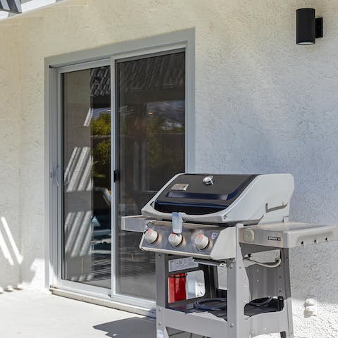 Light up the barbecue for an afternoon of socialising and dining under the sun by the pool