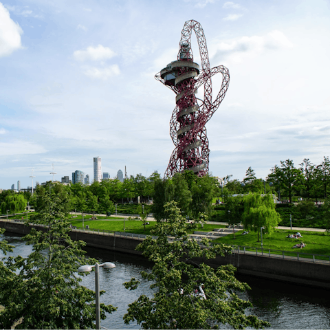 Take a stroll around nearby Queen Elizabeth Olympic Park