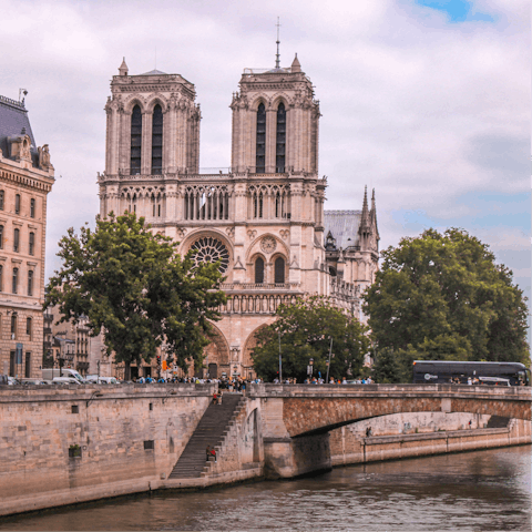 Visit the majestic Notre-dame – it’s within walking distance