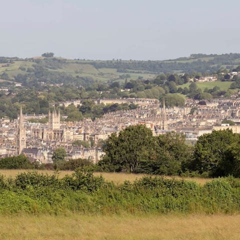 Follow beautiful hiking trails surrounding Bath