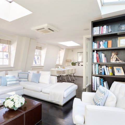 bright, open-plan living space