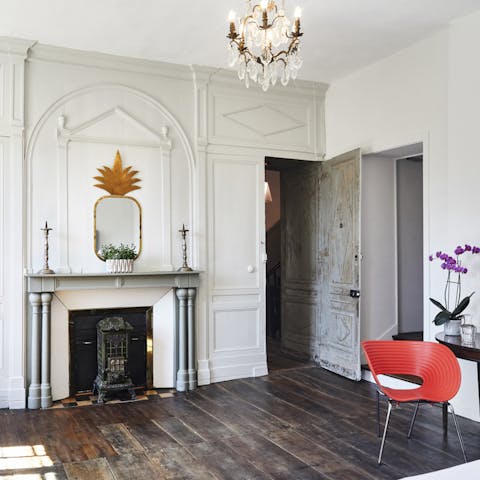 Modern furnishings in old settings
