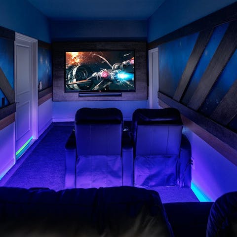 Enjoy a magical night at the movies in the home cinema