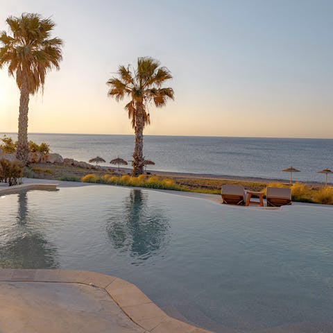 Revel in your beachfront setting